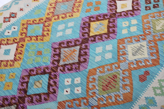Image 1 of Original Old Style Kelim Afghan 243 X 167 Cm Top Zustand