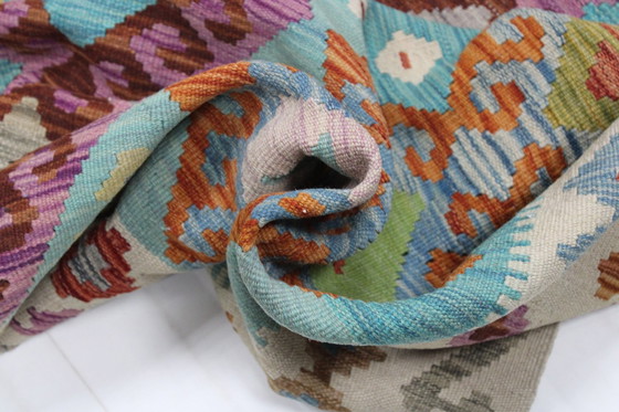 Image 1 of Original Old Style Kelim Afghan 243 X 167 Cm Top Zustand