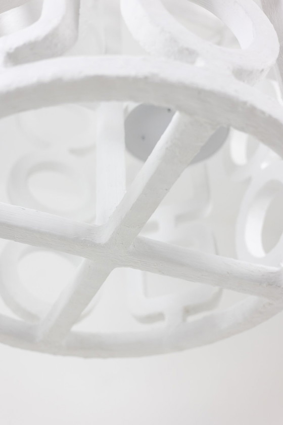 Image 1 of Laterne "Omega" Aus Gips. Künstlerische Arbeit In Kleiner Serie.