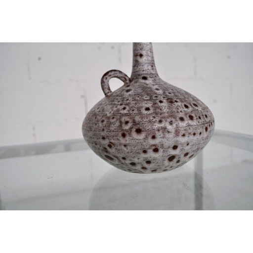 Weiße Vase aus Keramik für Grandjean-Jourdan, 1950