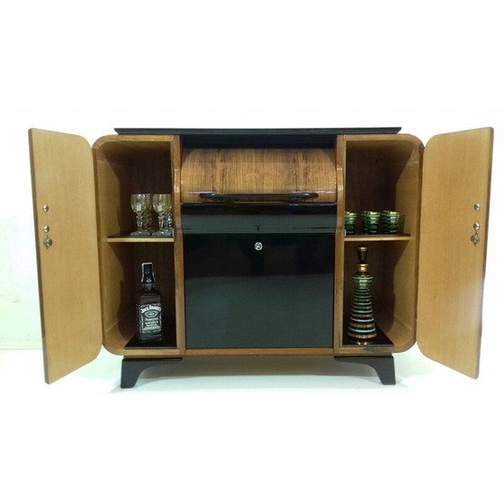 Image 1 of Vintage-Barschrank aus Holz von Jindřich Halabala, Tschechoslowakei