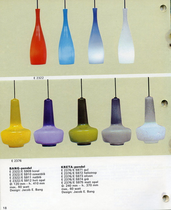 Image 1 of Fog & Morup A/S mit Holmegaard Pendelleuchte von Michael Bang