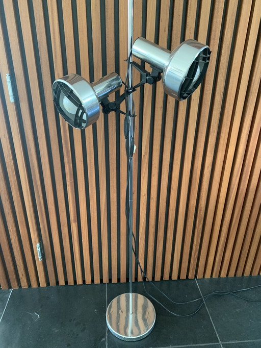 Coole Vintage Stehlampe in Chromausführung