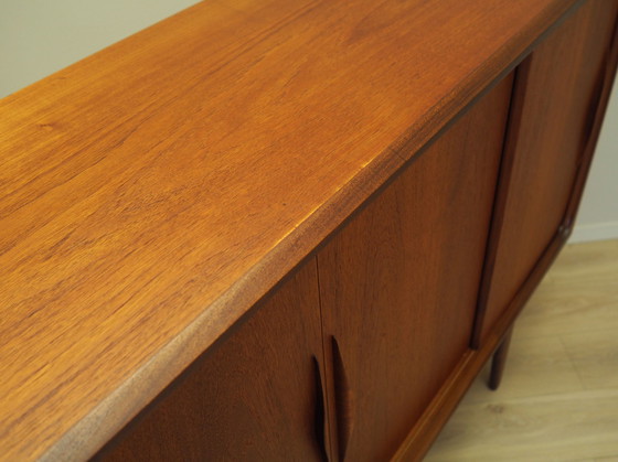 Image 1 of Teakholz-Highboard, Dänisches Design, 1970er Jahre, Produktion: Dänemark