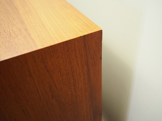 Image 1 of Teakholz-Highboard, Dänisches Design, 1970er Jahre, Produktion: Dänemark