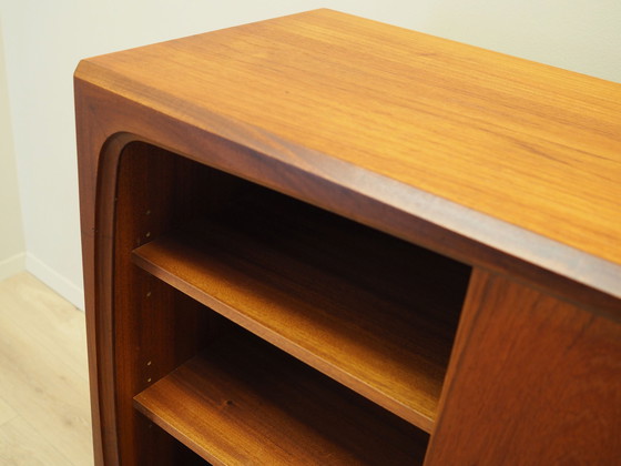 Image 1 of Teakholz-Highboard, Dänisches Design, 1970er Jahre, Produktion: Dänemark