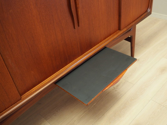 Image 1 of Teakholz-Highboard, Dänisches Design, 1970er Jahre, Produktion: Dänemark