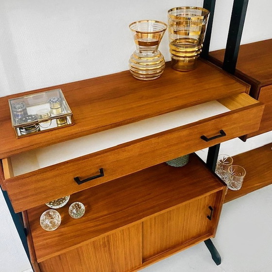 Image 1 of Mid Century Schrankwand Dänisches Design Wandsystem Vintage 1960er Jahre