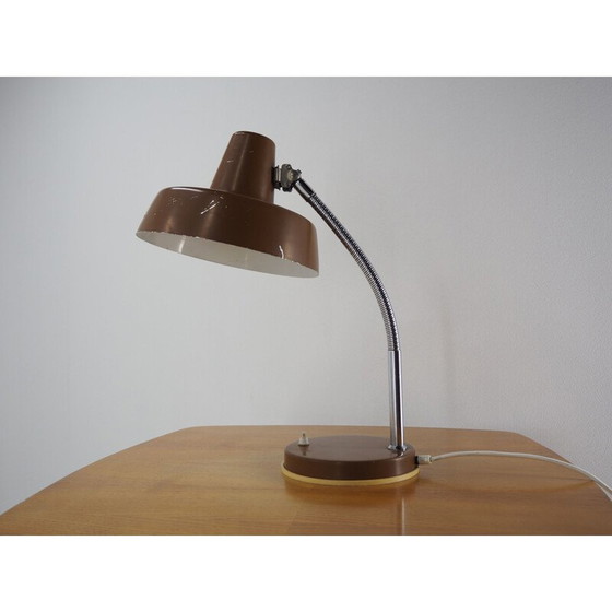 Image 1 of Vintage verstellbare Tischlampe aus Chrom und Metall, Tschechoslowakei 1960
