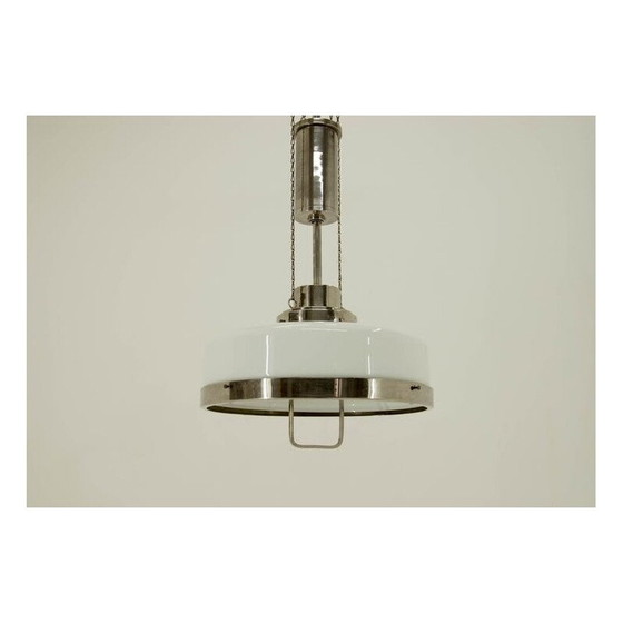 Image 1 of Verstellbare vernickelte Jugendstil-Hängeleuchte von Franta Anyz, 1920er Jahre