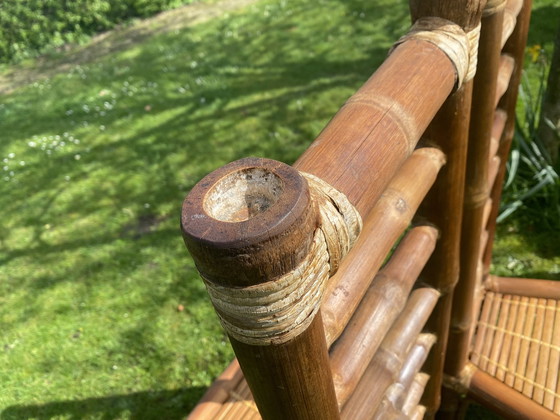 Image 1 of 4x Bambus-Stühle im Vintage-Stil