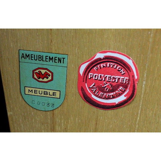 Image 1 of Vintage-Möbel aus blondem Mahagoni und heller Esche, 1950