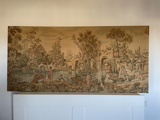 Image 1 of Französischer Panoramateppich Anfang 20.