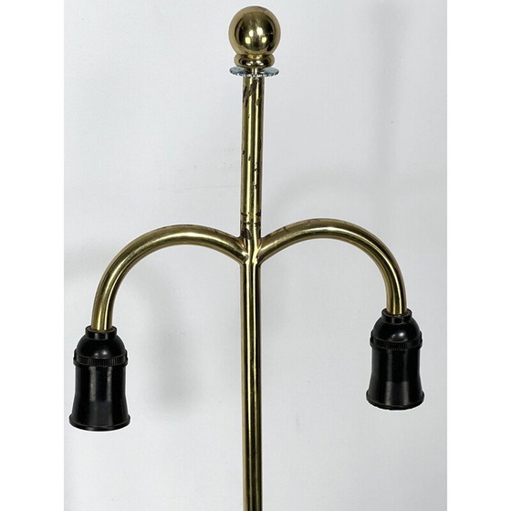 Image 1 of Italienische Messing-Tischlampe aus der Mid Century-Zeit, 1950er Jahre