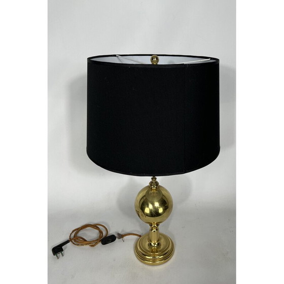 Image 1 of Italienische Messing-Tischlampe aus der Mid Century-Zeit, 1950er Jahre
