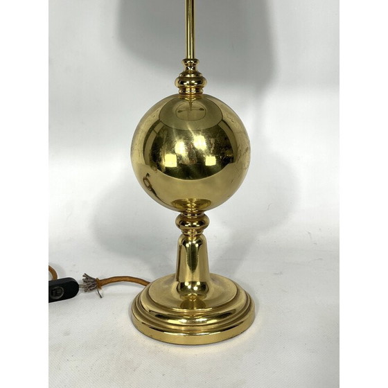 Image 1 of Italienische Messing-Tischlampe aus der Mid Century-Zeit, 1950er Jahre
