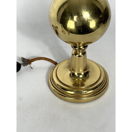 Image 1 of Italienische Messing-Tischlampe aus der Mid Century-Zeit, 1950er Jahre