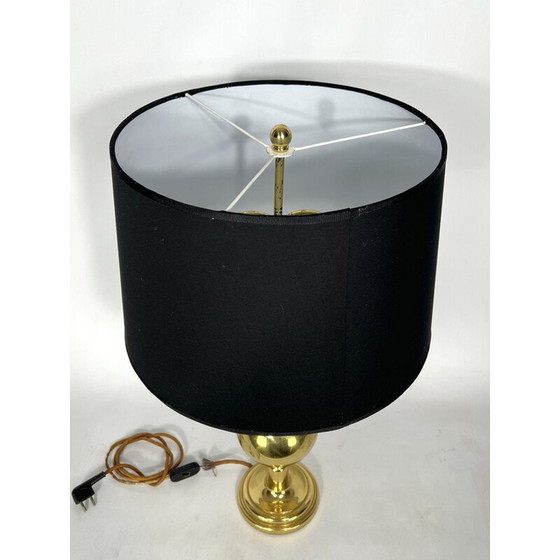 Image 1 of Italienische Messing-Tischlampe aus der Mid Century-Zeit, 1950er Jahre