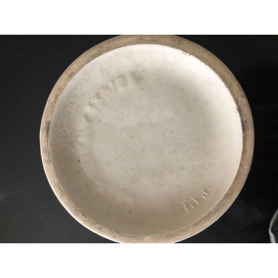 Image 1 of Vintage-Vase mit Blattmuster, 1950