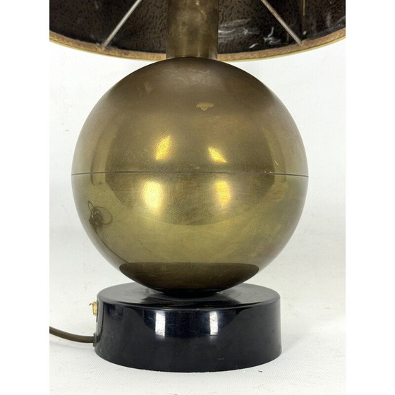 Image 1 of Kugel-Tischlampe aus Messing, Italien 1970