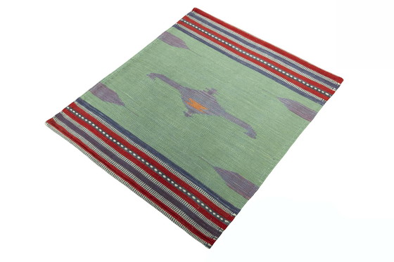 Image 1 of Handgewebter Designer Kelim – 98 X 83 Cm