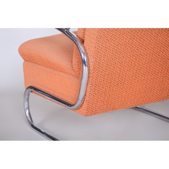 Image 1 of Ein Paar orangefarbene Bauhaus-Sessel von Marcel Breuer für Mucke Melder, 1930er Jahre