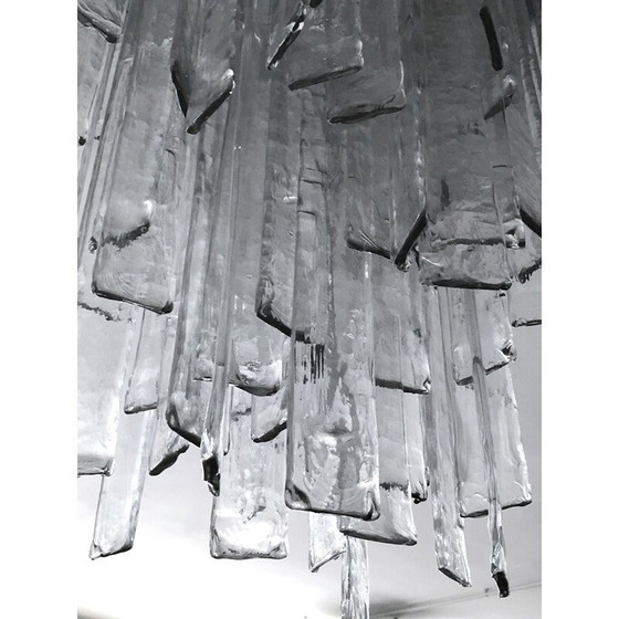 Image 1 of Vintage-Kronleuchter aus klarem Muranoglas für Mazzega, 1970er Jahre