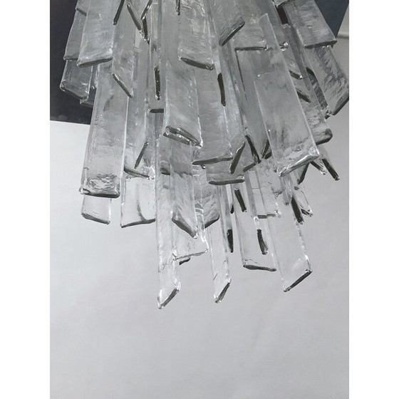 Image 1 of Vintage-Kronleuchter aus klarem Muranoglas für Mazzega, 1970er Jahre