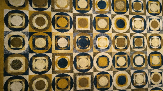 Image 1 of Op-Art-Teppich im Vasarely-Stil, 1970er Jahre