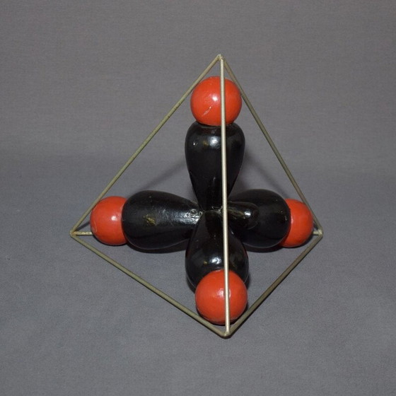 Image 1 of Vintage-Struktur des molekularen Atoms