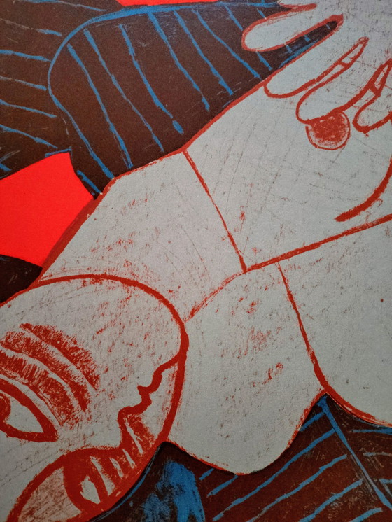 Image 1 of Corneille '82 Lithographie - La Femme Au Kimono