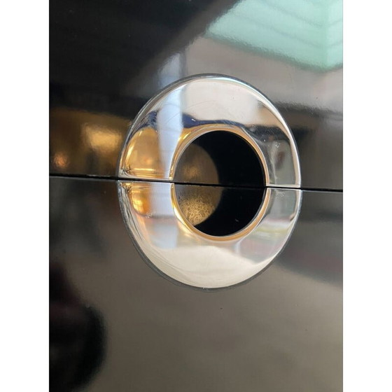 Image 1 of Vintage Anrichte aus schwarz lackiertem Holz von Pierre Cardin, 1970