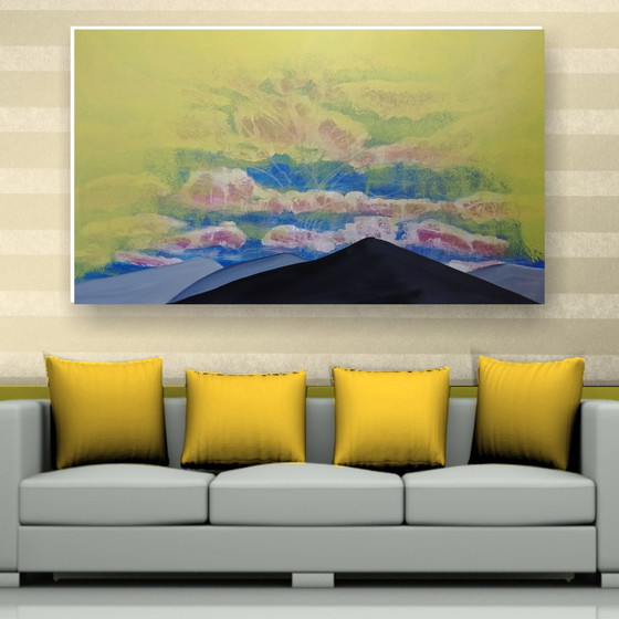 Image 1 of Kunst Gemälde Art Painting Leinwand Canvas Signiert T. G. Kellnberger #289#Hartwork