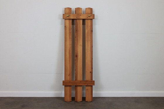Image 1 of Wandgarderobe aus Kiefernholz der 50er Jahre