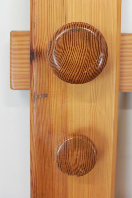 Image 1 of Wandgarderobe aus Kiefernholz der 50er Jahre
