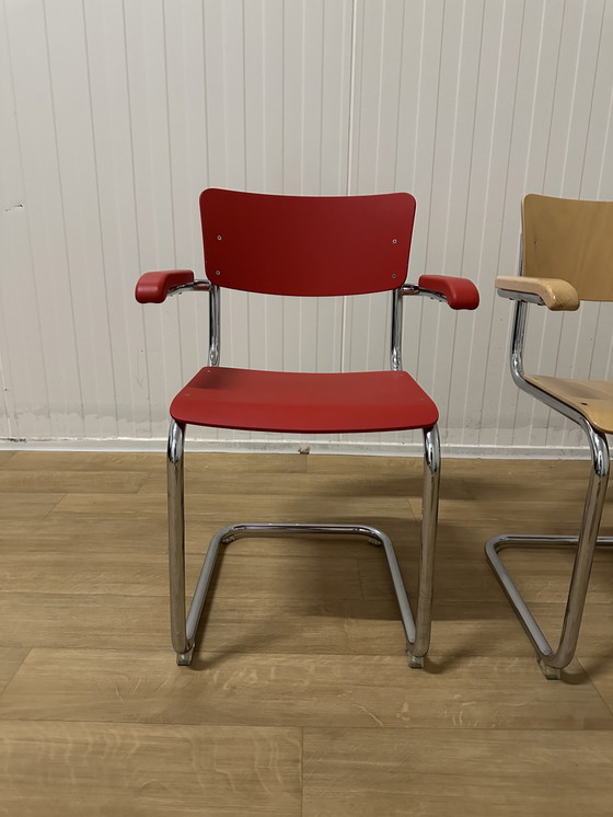 Image 1 of Thonet-Esstisch mit 4 Thonet-Stühlen