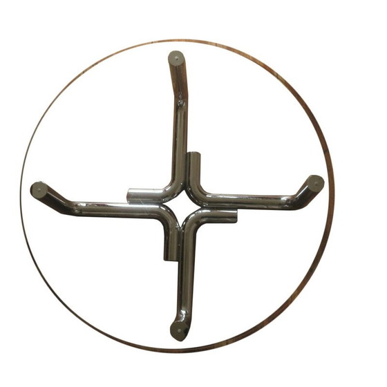 Image 1 of Vintage Couchtisch aus Stahlrohr und Glas, 1960