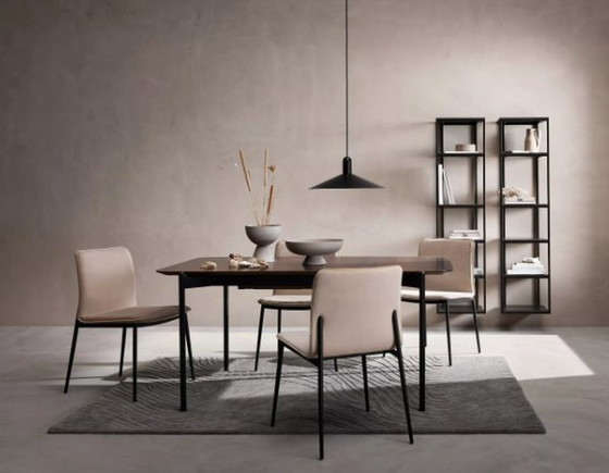 Image 1 of Newport Esszimmerstuhl Beige Samt Stoff