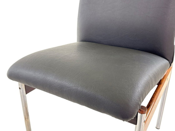 Image 1 of 6X Vintage Palisander Esszimmerstühle von C. Denekamp für Thereca