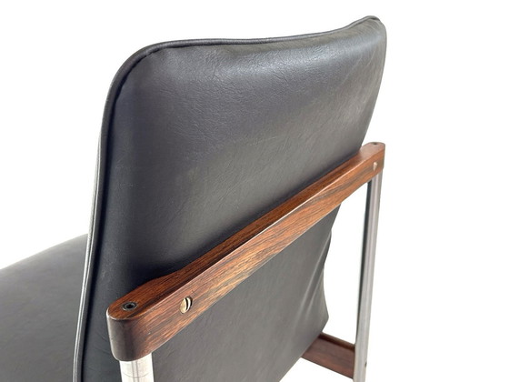 Image 1 of 6X Vintage Palisander Esszimmerstühle von C. Denekamp für Thereca