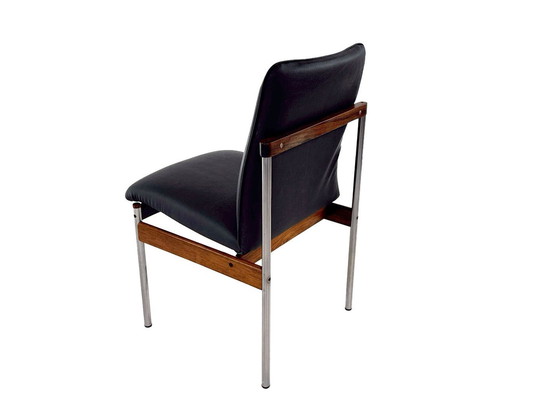 Image 1 of 6X Vintage Palisander Esszimmerstühle von C. Denekamp für Thereca