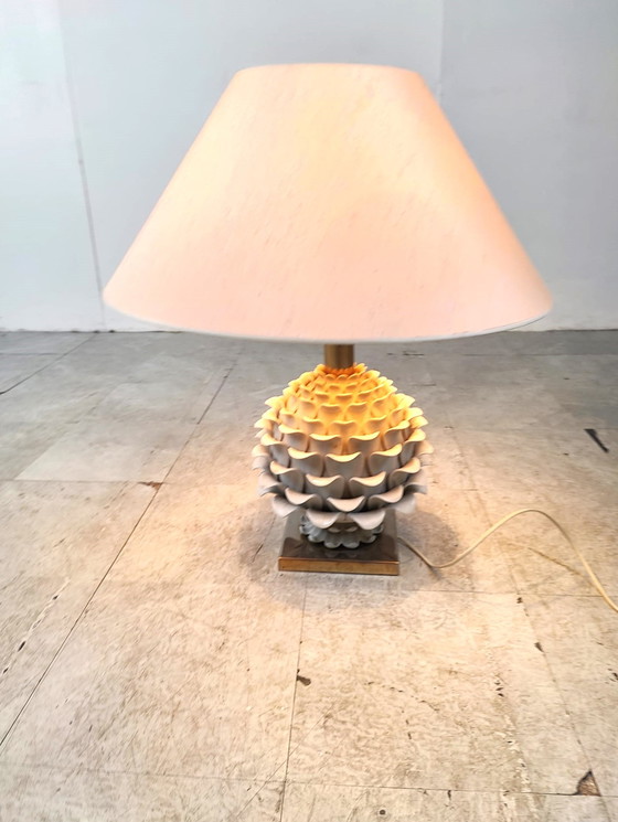 Image 1 of Vintage italienische Keramik artichoque Tischlampe