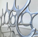 Michael Noll Weinregal Aluminium poliert