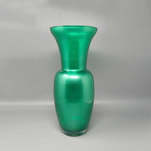 1970S Erstaunliche grüne Vase von Jean Close' für Michielotto. Hergestellt in Italien