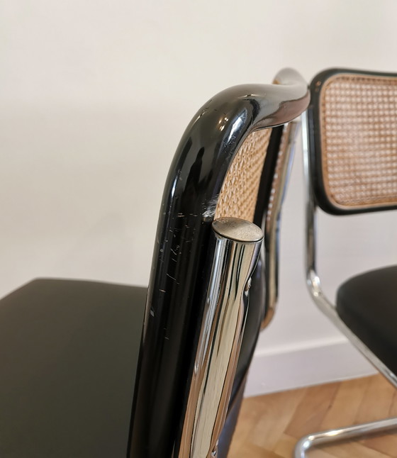 Image 1 of 2x Cesca Esszimmerstühle von Marcel Breuer