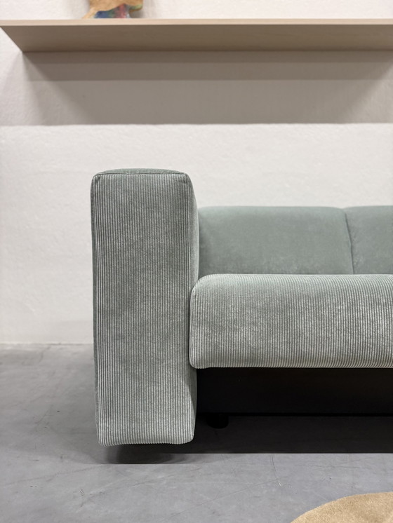 Image 1 of Gelderland 430 Cube Sofa 2 Sitzer Blau Rib Stoff