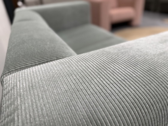 Image 1 of Gelderland 430 Cube Sofa 2 Sitzer Blau Rib Stoff