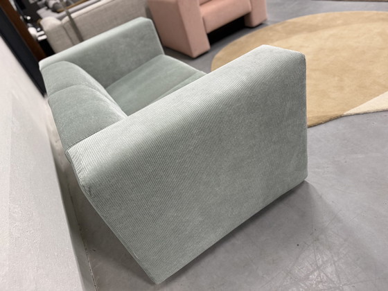 Image 1 of Gelderland 430 Cube Sofa 2 Sitzer Blau Rib Stoff