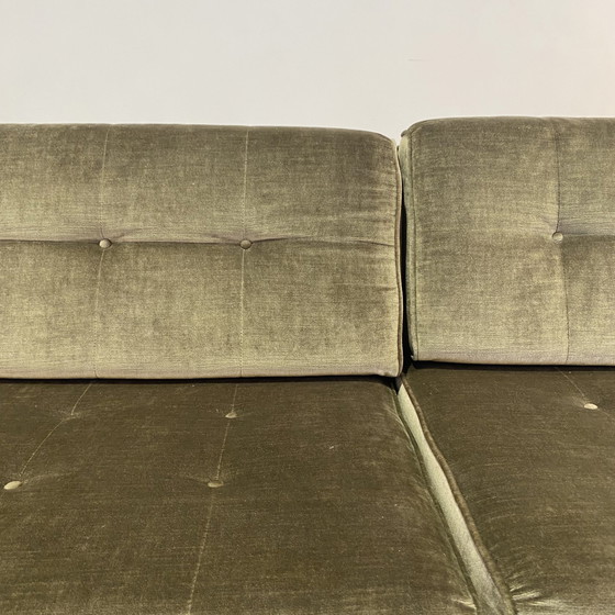 Image 1 of Vintage Samt Schlafsofa