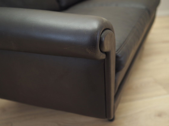Image 1 of Braunes Ledersofa, Dänisches Design, 1960er Jahre, Designer: Aage Christiansen, Manufaktur: Erhardsen & Andersen